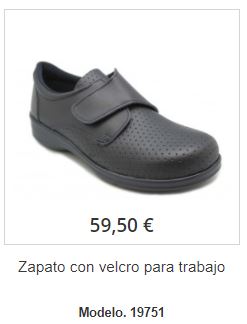 zapato con velcro trabajo